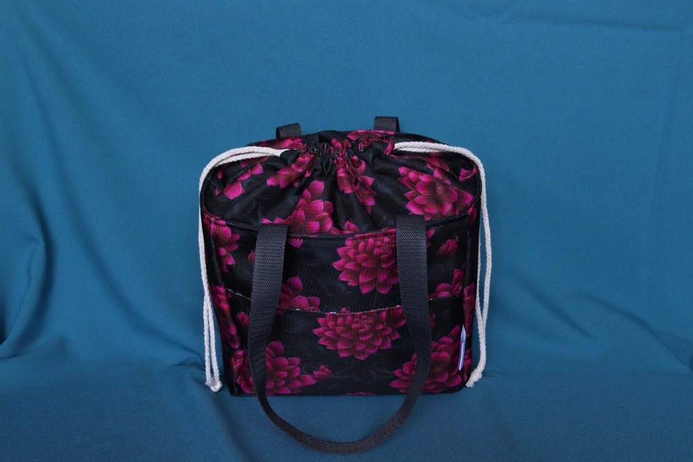 Lunchbag vínový pivońky