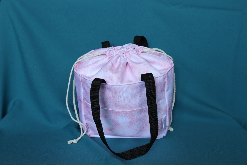Lunchbag růžový grunge