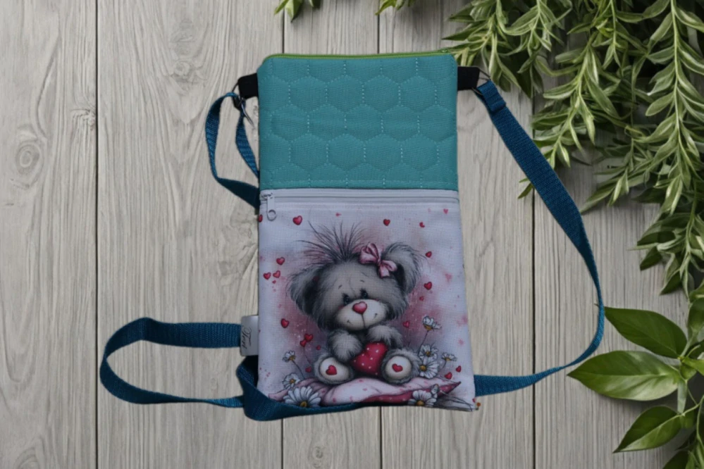 Taštička mini medvídek, mint