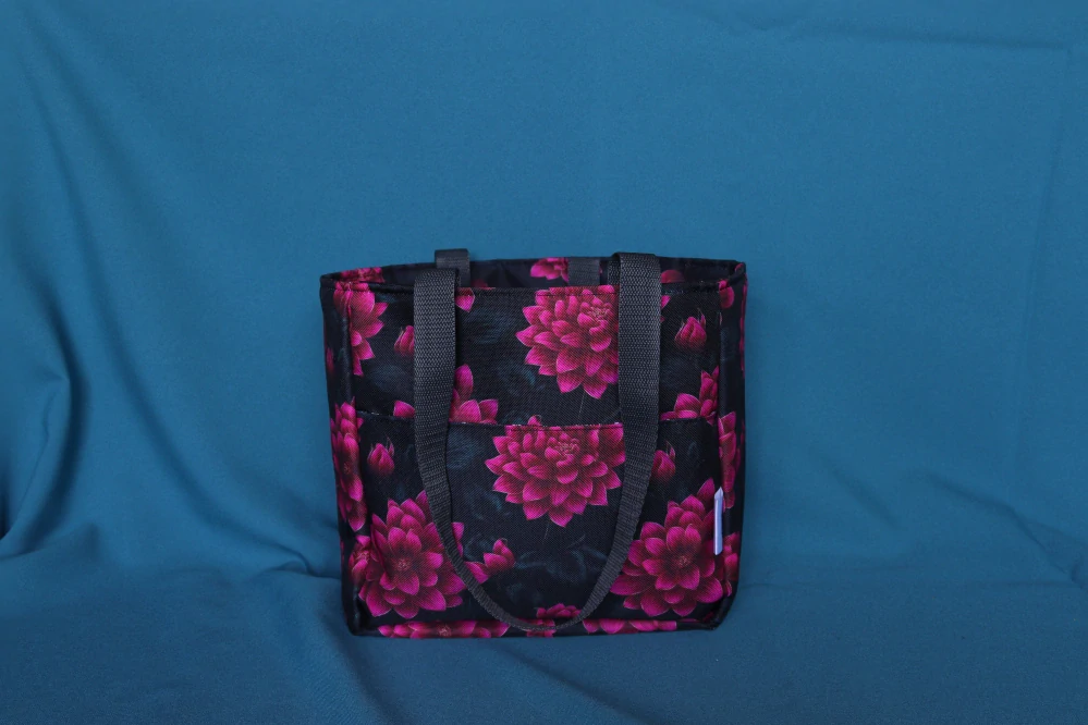 Lunchbag vínový pivońky