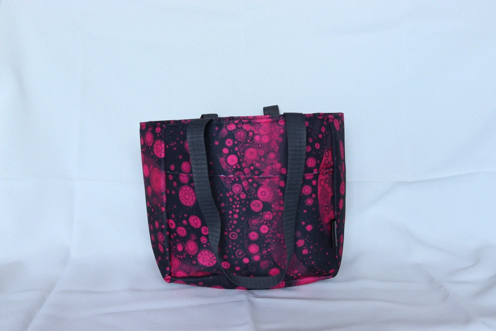 Lunchbag kruhy vínová