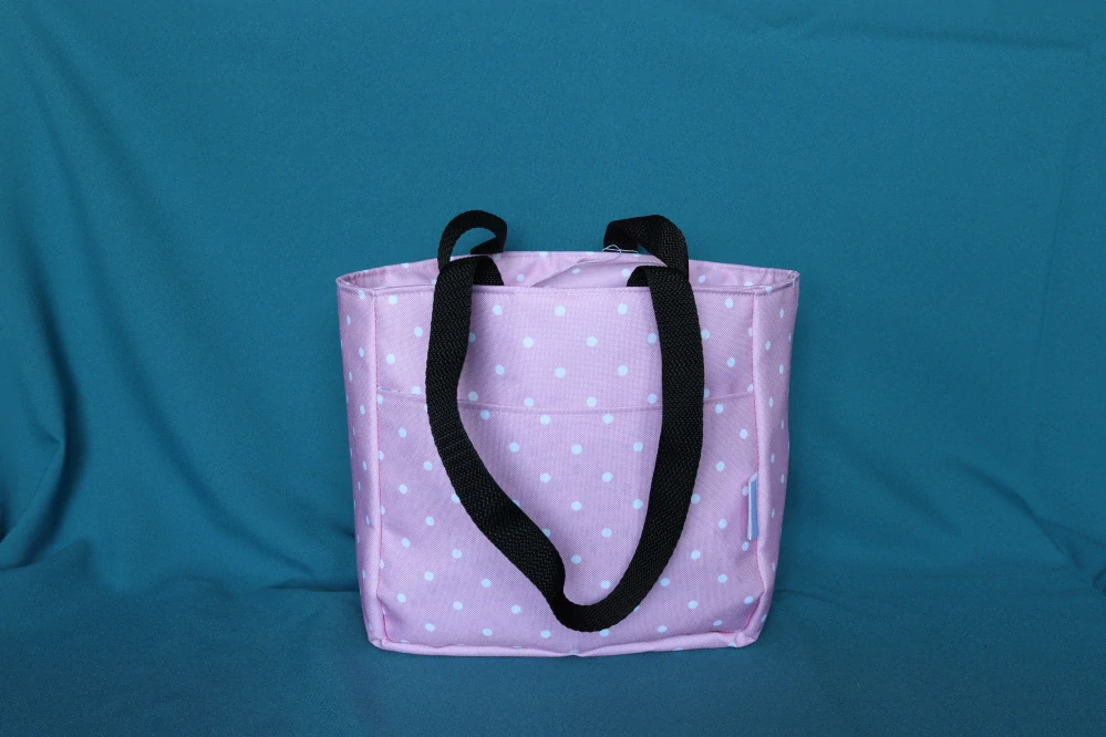 Lunchbag růžový s puntíky