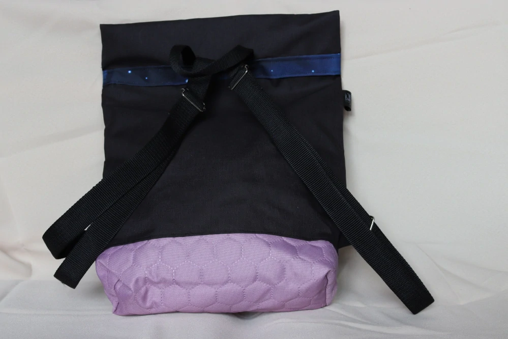 Překlápěcí batoh pampelišky, fialová