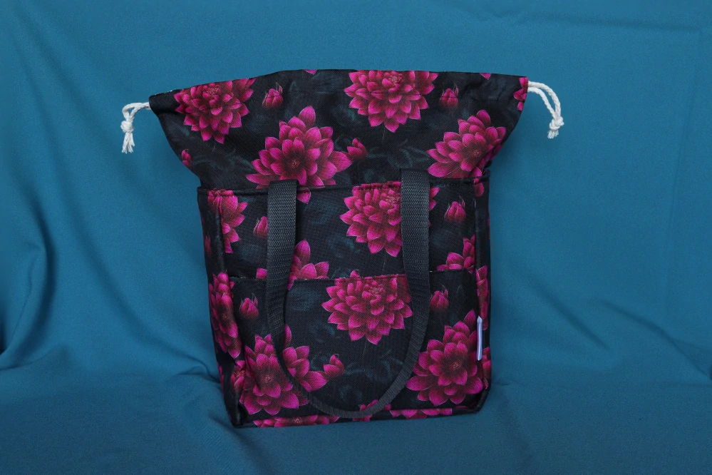 Lunchbag vínový pivońky