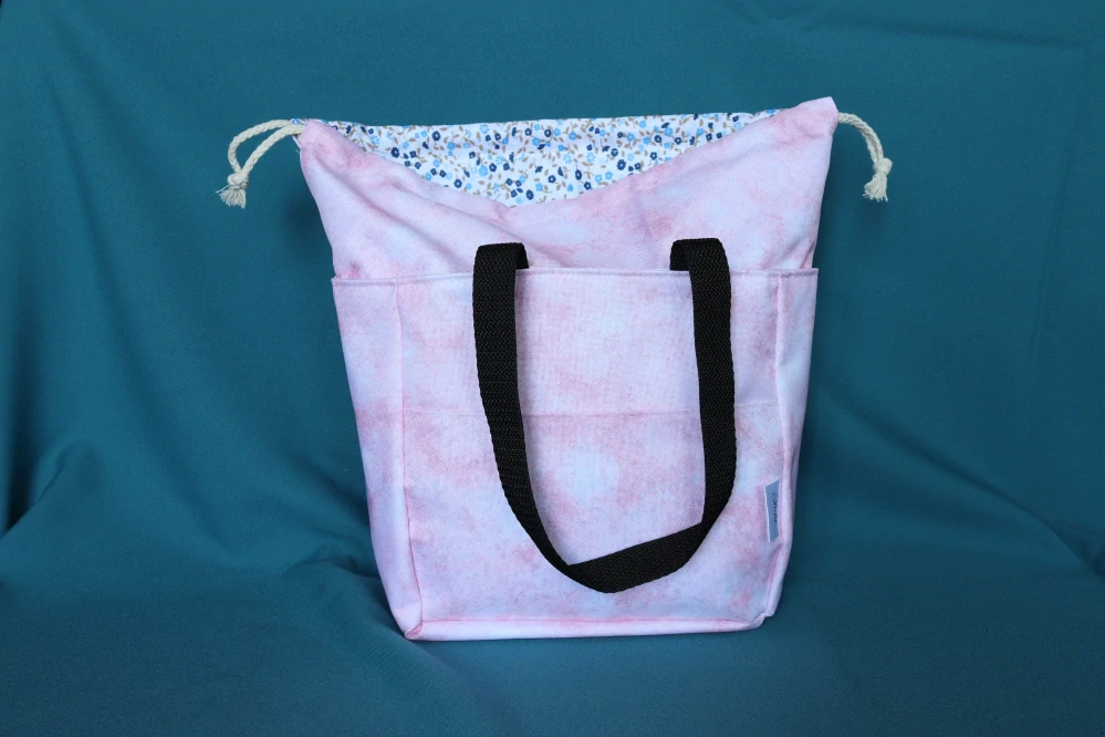 Lunchbag růžový grunge