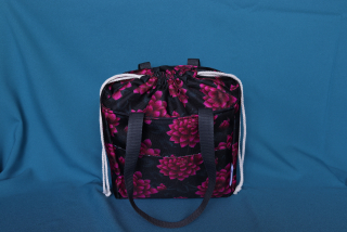 Lunchbag vínový pivońky