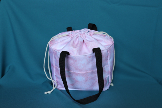 Lunchbag růžový grunge