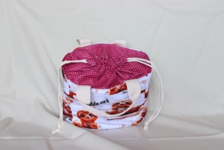 Lunchbag lenochod nejraději se válím s vínovým uzavíráním
