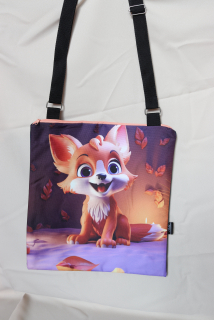 Crossbody placatá liščátko